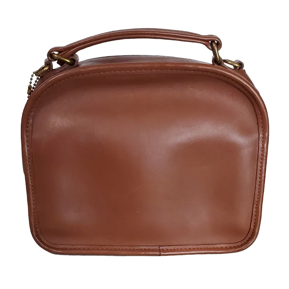 Vintage coach G6C-9991 leather lunch bag shoulder bag handbag brown - Picture 7 of 16